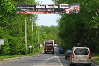 baner reklamowy zewnętrzny dwustronny
